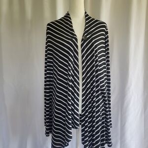 🌻AB Studio cardigan jacket with small stripes In excellent Pre owned condition